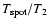 $T_{\rm spot}/T_{2}$