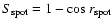 $S_{\rm spot}=1-{\rm cos}~r_{\rm spot}$