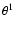 $\theta^1$