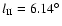 $l_{\rm II} = 6.14^{\circ}$