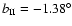 $b_{\rm II} = -1.38^{\circ}$
