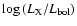 $\log{(L_{\rm X}/L_{\rm bol})}$