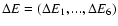 ${\Delta E}=(\Delta E_{1},...,\Delta E_{6})$