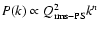 $P(k) \propto Q_{{\rm rms-PS}}^2
k^n$