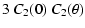 $\displaystyle 3 \: C_{2}(0) \: C_{2}(\theta)$