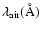 $\lambda_{\rm air} ({\rm\AA})$