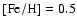 ${\rm [Fe/H]}=0.5$
