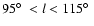 $95\hbox{$^\circ$ }<l<115\hbox{$^\circ$ }$