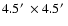 $4.5\hbox{$^\prime$ }\times 4.5\hbox{$^\prime$ }$