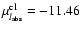 $\mu_{l_{\rm abs}}^{\rm cl}
= -11.46$