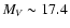 $M_V \sim 17.4$