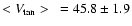 $<V_{\rm tan}>~ = 45.8 \pm 1.9$