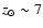 $z_{\odot} \sim 7$
