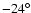 $-24^\circ$