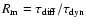 $ R_{\rm m}=\tau_{\rm diff}/\tau_{\rm dyn}$
