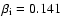 $\beta _{\rm i} = 0.141$