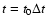 $t=t_0 \Delta t$