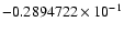 $-0.2894722 \times 10^{-1}$