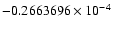 $-0.2663696 \times 10^{-4}$