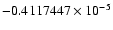 $-0.4117447 \times 10^{-5}$