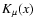 $K_{\mu}(x)$