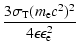 $\displaystyle \frac{3\sigma_{\rm T}(m_{\rm e}c^2)^2}{4\epsilon
\epsilon_{\rm e}^2}$