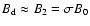 $B_{\rm d} \approx B_2=\sigma B_0$