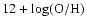 $12 + \log ({\rm O}/{\rm H})$