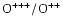 ${\rm O}^{+++}/{\rm O}^{++}$