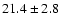 $ 21.4\pm 2.8 $