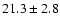$21.3\pm 2.8$