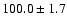 $100.0\pm 1.7$