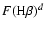 $F({\rm H\beta})^d$