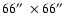 $66\hbox{$^{\prime\prime}$ }\times 66\hbox{$^{\prime\prime}$ }$