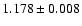 $1.178\pm0.008$