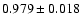 $0.979\pm0.018$