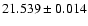 $21.539\pm0.014$