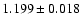 $1.199\pm0.018$