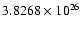 $3.8268\times10^{26}$