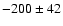 $-200\pm 42$