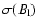 $\sigma (B_{\rm l})$