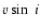 $v\sin~i$