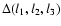 $\Delta(l_1,l_2,l_3)$