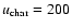 $u_{\rm char}=200$