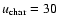 $u_{\rm
char}=30$
