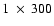 $1~ \times~ 300$
