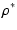 $\displaystyle \rho^\ast$