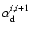 $\alpha_{\rm d}^{i,i+1}$