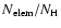 $N_{{\rm elem}}/N_{\rm H}$