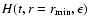 $H(t,r=r_{\rm min},\epsilon)$